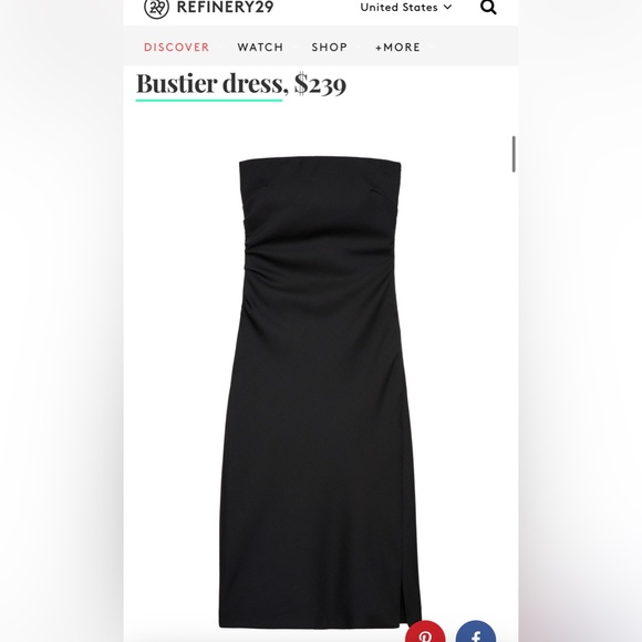 Zara Narciso Rodriguez black bustier dress - Picture 2 of 8